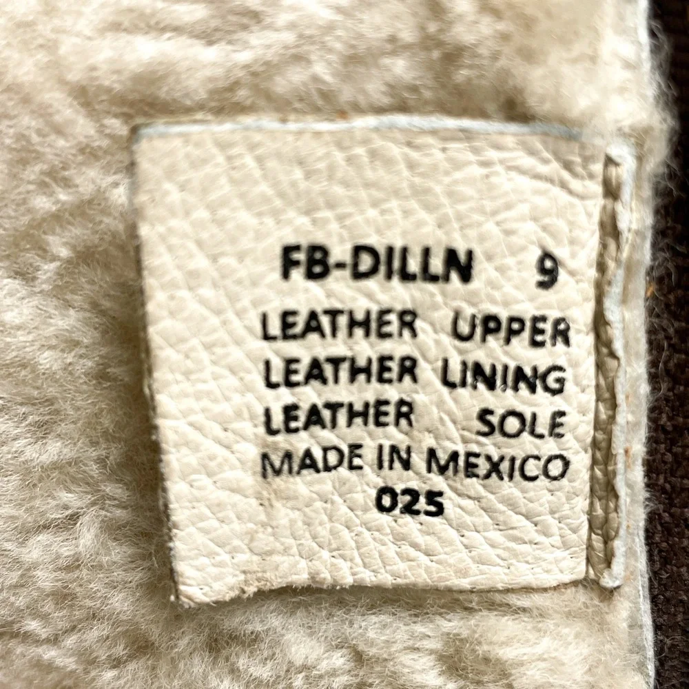 Freebird Steven Dillon Boots Womens 9 Brown Leather Tall Shearling Harness Strap